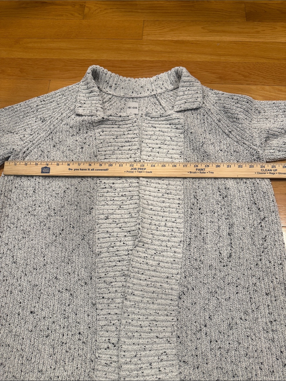 Nic + Zoe open cardigan sweater size large . - Picture 4 of 7